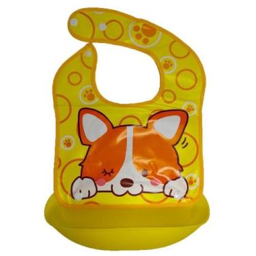 Imagem de Babador de Plástico Avental Impermeável Atividades Infantil Alimentaçã