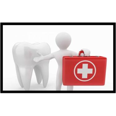 Imagem de Quadro Decorativo Dentista Dente Saúde Bucal Odontologia Consultórios 