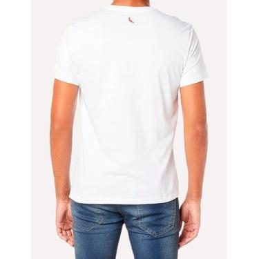 Imagem de Camiseta Reserva Masculina Estampada R Mandarim Branca, S/P