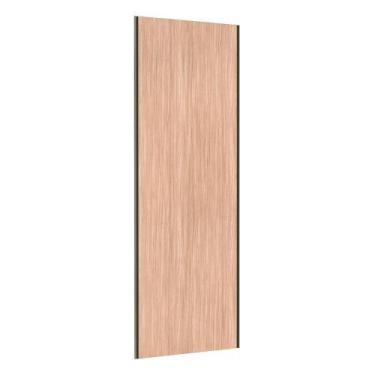 Imagem de Porta De Correr Closet 80cm Inox Sem Kit Ferragem Cumaru - LUCIANE