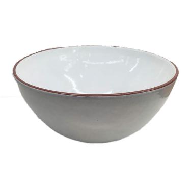 Imagem de Bowl 2,8l Madrid em Cerâmica Branco 24x12cm MB24  - Etilux