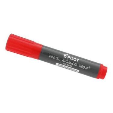 Imagem de Pincel Atômico Permanente Canetão Pilot Vermelho, Pincel Caneta Canetã