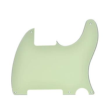 Imagem de KAISH 5 furos Tele Blank Guitar Pickguard Tele Pick Guard placa contra arranhões para Telecaster Esquire verde menta, 3 camadas