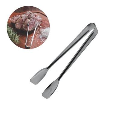 Imagem de Pegador Pinça Cozinha Multiuso Inox Salada Carne Frutas 18cm - RT
