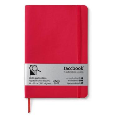 Imagem de Caderno Quadriculado taccbook Vermelho 14x21 Flex