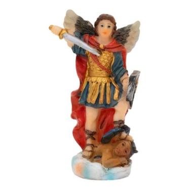 Imagem de Imagem Enfeite Estátua Resina São Miguel Arcanjo - 7.5cm - Grupo Frato