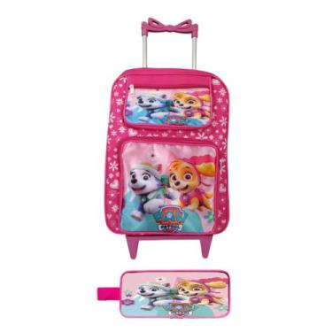 Imagem de Mochila escolar infantil com rodinhas patrulha canina Skay - lobetrix