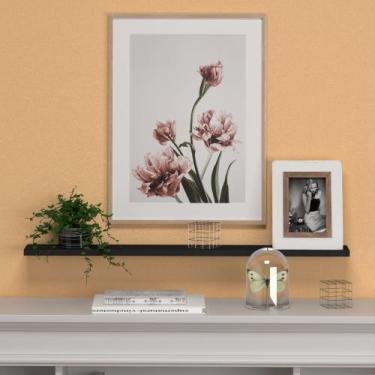 Imagem de Prateleira Única Reta Suporte Decorativo 1m x 20cm MDF 15mm Sala Quart