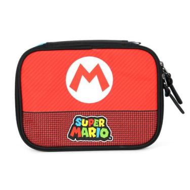 Imagem de Estojo Escolar Grande Menino Box Penal Bolsinha Super Mario - Luxcel, 