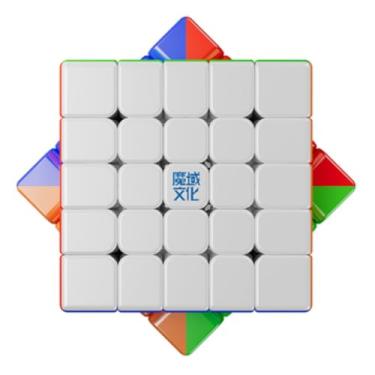 Imagem de Bukefuno MoYu Aochuang V6 TripleTrack UV 5x5 Cubo Mágico Magnético Moyu Aochuang WRM Ball Core V6 Puzzle 3Track UV Magic Cloth 160 Ímãs 5x5x5 Velocidade Cubo Sem Adesivo