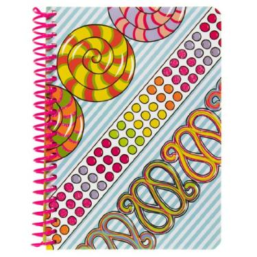 Imagem de Caderno pessoal para meninas, 100 folhas, pauta universitária, 18 x 12 cm, 1 caderno, a cor da capa pode variar (11682)