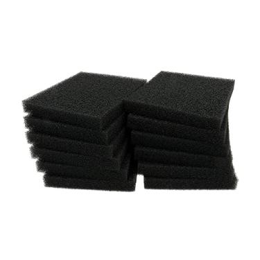 Imagem de ALEGI Aquarium Bio Sponge Fitler Media, 16,28 x 13,5 x 0,78 cm, cartucho de filtro de tanque de peixes, enchimento de espuma para ML350 (pacote com 12)