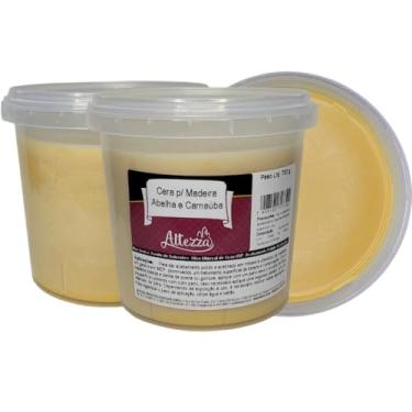 Imagem de Cera de Carnaúba e Abelha Para Madeira Lustra e Brilha Atóxica e Incolor Polimento de Móveis Vintage Demolição e Mogno 700g Embalagem Econômica