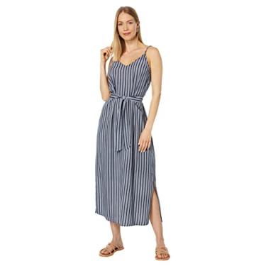 Imagem de Carve Designs Vestido Macy feminino, Listra azul marinho, G