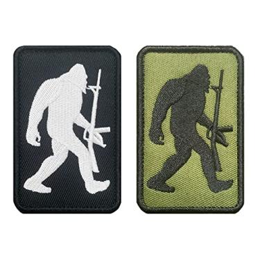 Imagem de Antrix Conjunto de 2 peças de remendo tático engraçado de esconde-esconde-esconde-esconde campeão de gancho e laço militar para mochila, coletes, chapéus, bonés, bolsa, uniforme de cachorro/colete