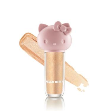 Imagem de Iluminador Líquido Bruna Tavares Hello Kitty Glow Cake Dourado Perolad