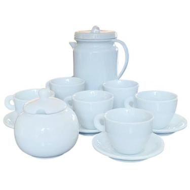 Imagem de Jogo Café e Chá Mesa Posta - Bule Cafeteira 1,1L + Açucareiro bolinha 