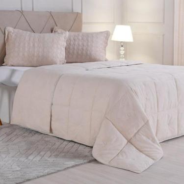 Imagem de Edredom Casal Toque de Plumas 260 Fios 180x220cm - Tessi, Marfim