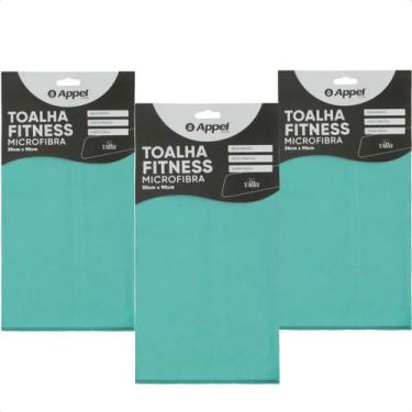 Imagem de Kit 3 Toalhas Academia Treino Fitness exercício funcional Microfibra -