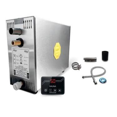 Imagem de Sauna Vapor Elétrica 12kw trif 220vv Inox Comando Digital Impercap
