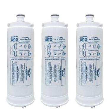 Imagem de Kit 3 Filtro Refil Compatível Com Purificador De Água New Up - WFS