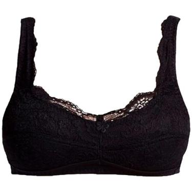 Imagem de Sutiã Mastectomia em Renda Esbelt - Preta - Tamanho 40