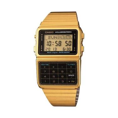 Imagem de Calculadora Casio DBC611G-1D - Memória Masculina, Dourada