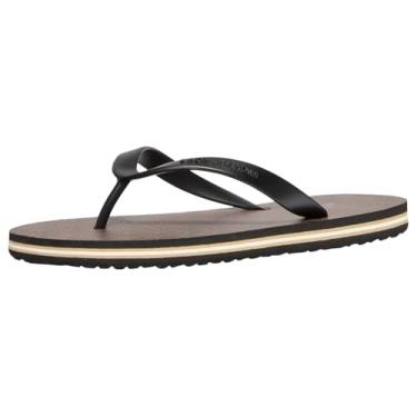 Imagem de Michael Kors Chinelo Travis masculino, Marrom/preto, 45