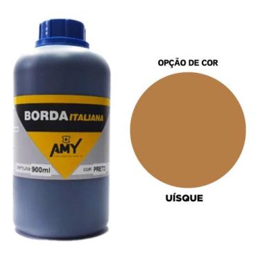 Imagem de Tinta Para Borda Italiana de Couro Amy 500ml, Uísque