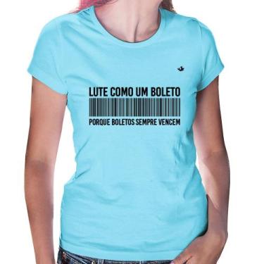 Imagem de Baby Look Lute como um boleto - Foca na Moda, Azul bebê, GGG