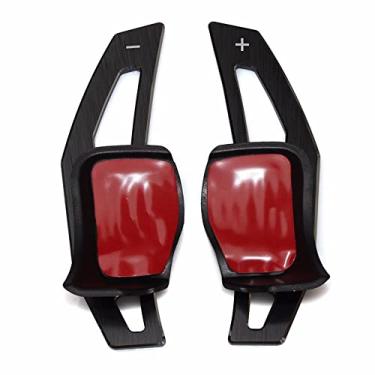Imagem de 1 conjunto de extensão de alumínio para volante DSG remo preto para VW MK6 Golf GTI R MK EOS