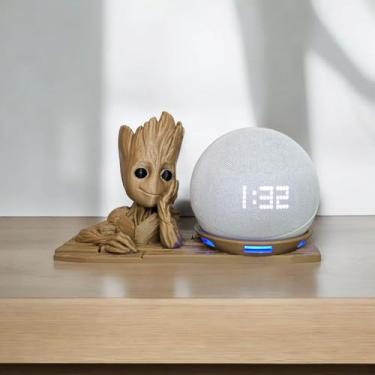 Imagem de Suporte Alexa Echo Dot 4 e Echo Dot 5 Groot Guardiões da Galáxia Marvel - Presente, decoração Amazon