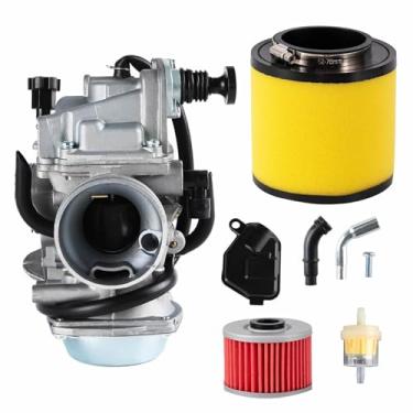 Imagem de CHAMPAN Carburador TRX300 para Honda Fourtrax 300 350, para Foreman 400 450, Ref No.16100-HM5-671/730/850, 16100-HC4-013/033/750, com peças de carburador com filtro de ar, filtro de óleo Spark Plugue