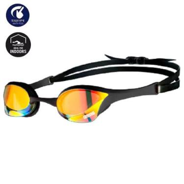 Imagem de Óculos De Natação Arena Cobra Ultra Mirror SWIPE , Amarelo, Preto