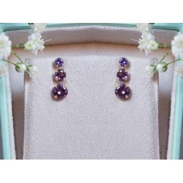 Imagem de Brincos Zircônia 3, 4 e 5mm de Ouro18k Kit com 3 pares - cores a selec