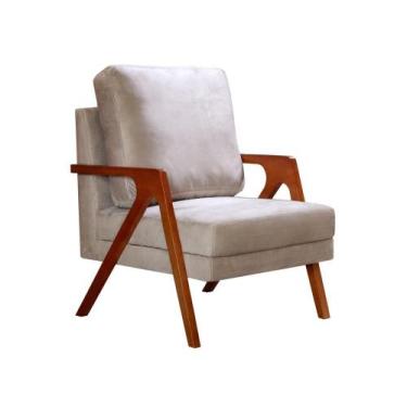 Imagem de Poltrona Kiara Decorativa Moderna Confortável Recepção Sala de Estar  