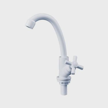 Imagem de Kit 2 Torneiras Lavatório Banheiro Abs Luxo Civitt Branco