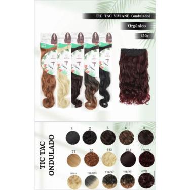Imagem de Alongamento De Cabelo Tic Tac Fibra Orgânica 80cm Mrcc Hair - oem, T4/