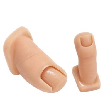 Imagem de Manequim De Unha Postiça | Modelo de Unhas em Silicone para Treinamento | Modelos Macios de Unhas Postiças para Prática de - Conjunto com 2 Unidades para Aprimoramento de Habilidades em Casa ou Salão