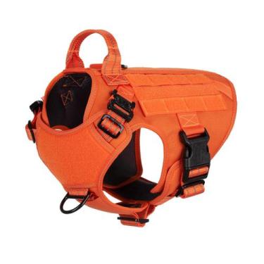 Imagem de Arnês tático para cães ICEFANG de tamanho médio com fivela de metal