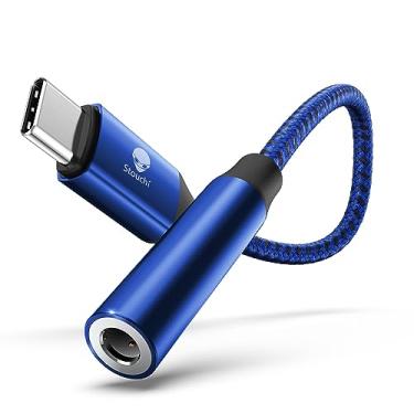 Imagem de Stouchi Adaptador USB C para fêmea de 3,5 mm, fone de ouvido tipo C, cabo Hi-Fi Dongle para Pixel 7 6a, Samsung Galaxy S22 S21 Ultra Z Flip Note20,2022 iPad Pro - Azul
