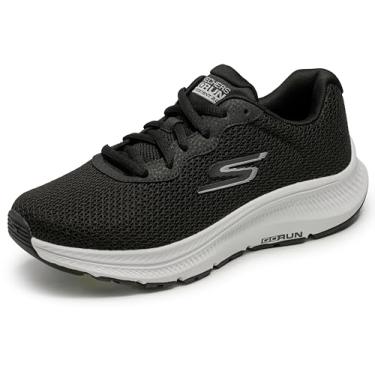 Imagem de Skechers Tênis feminino Go Run Consistent 2.0 Engaged, Preto/branco, 8.5