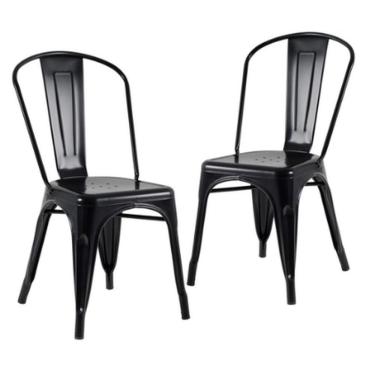 Imagem de Conjunto 2 Cadeiras Tolix Iron - Design - Preta