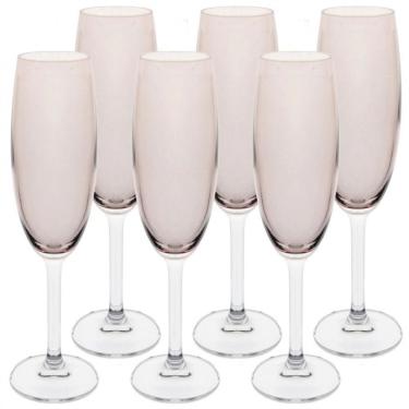 Imagem de Conjunto De Taças Para Champanhe Bohemia Gastro 220ml 6 Peças Fumê