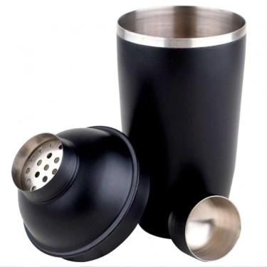 Imagem de Coqueteleira Dynasty Open Bar Com Tampa Com Filtro 500 Ml Preto