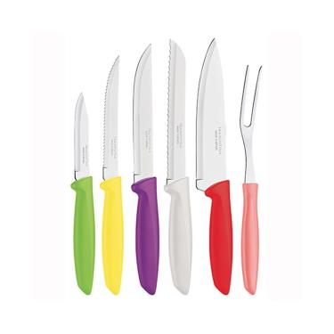 Imagem de Faqueiro Inox Plenus Colorido 6pçs - Tramontina