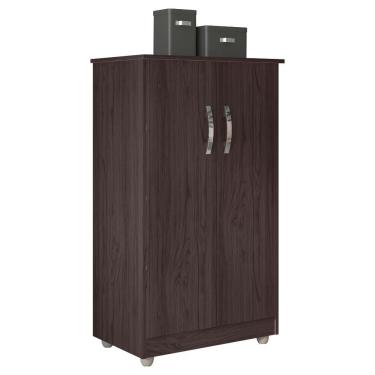 Imagem de Armário Multiuso Organizador Isabelly 2 Portas Castanho - Pallazio