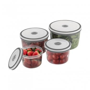 Imagem de Conjunto De Potes Electrolux De Plástico Com Tampa Hermética - 4 Peças