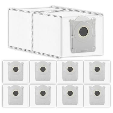 Imagem de (Pacote com 9) X8 PRO OMNI Sacos de pó de substituição para ECOVACS DEEBOT X8 PRO OMNI/ T50 PRO OMNI/ T50 MAX PRO OMNI/ X9 Pro Omni/T80 Omni aspirador de pó, saco de vácuo descartável de carvão