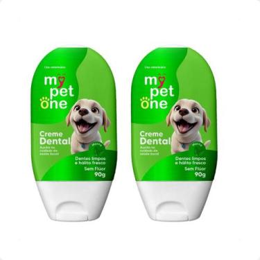 Imagem de Combo 2 Creme Dental Menta para Cães e Gatos Mypetone - 90g